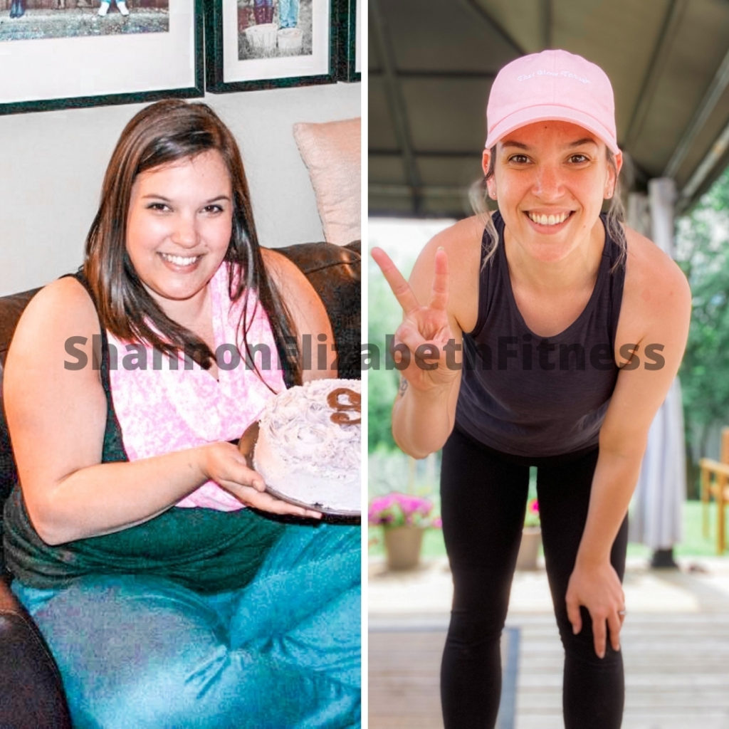 shannon before and after weight loss